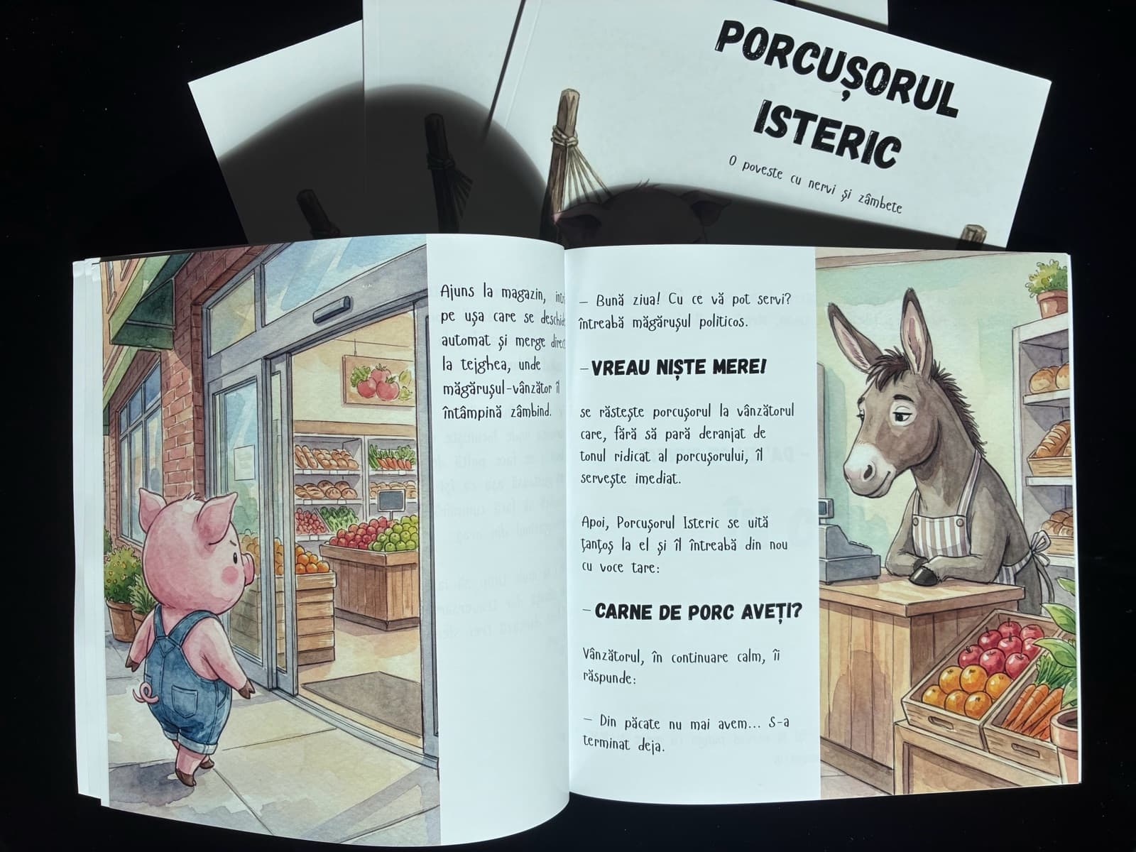 Fotografie cu interiorul cărții Porcușorul Isteric